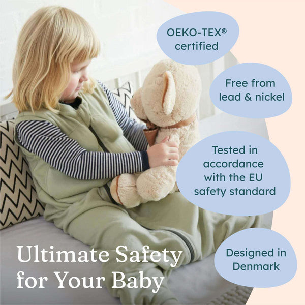 Soft, breathable weighted sleep sack for babies