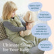 Soft, breathable weighted sleep sack for babies