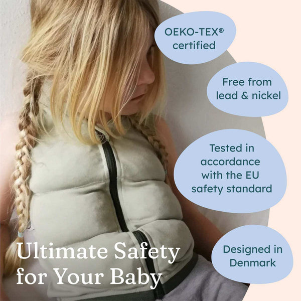 Soft, secure weighted vest to promote relaxation and better sleep