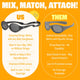 Black Flexible Polarized Baby Sunglasses With Strap 0-24 Months - Oval comparison with features and benefits