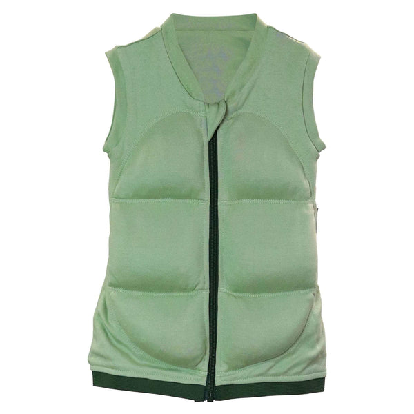 Child sleeping with babydeepsleep weighted vest