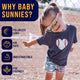 White polarized baby sunglasses for ages 3-8, offering 100% UV protection and eco-friendly materials.