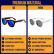 Bamboo polarized kids sunglasses for ages 3-8, eco-friendly with UV protection and polarized lenses for reduced glare.